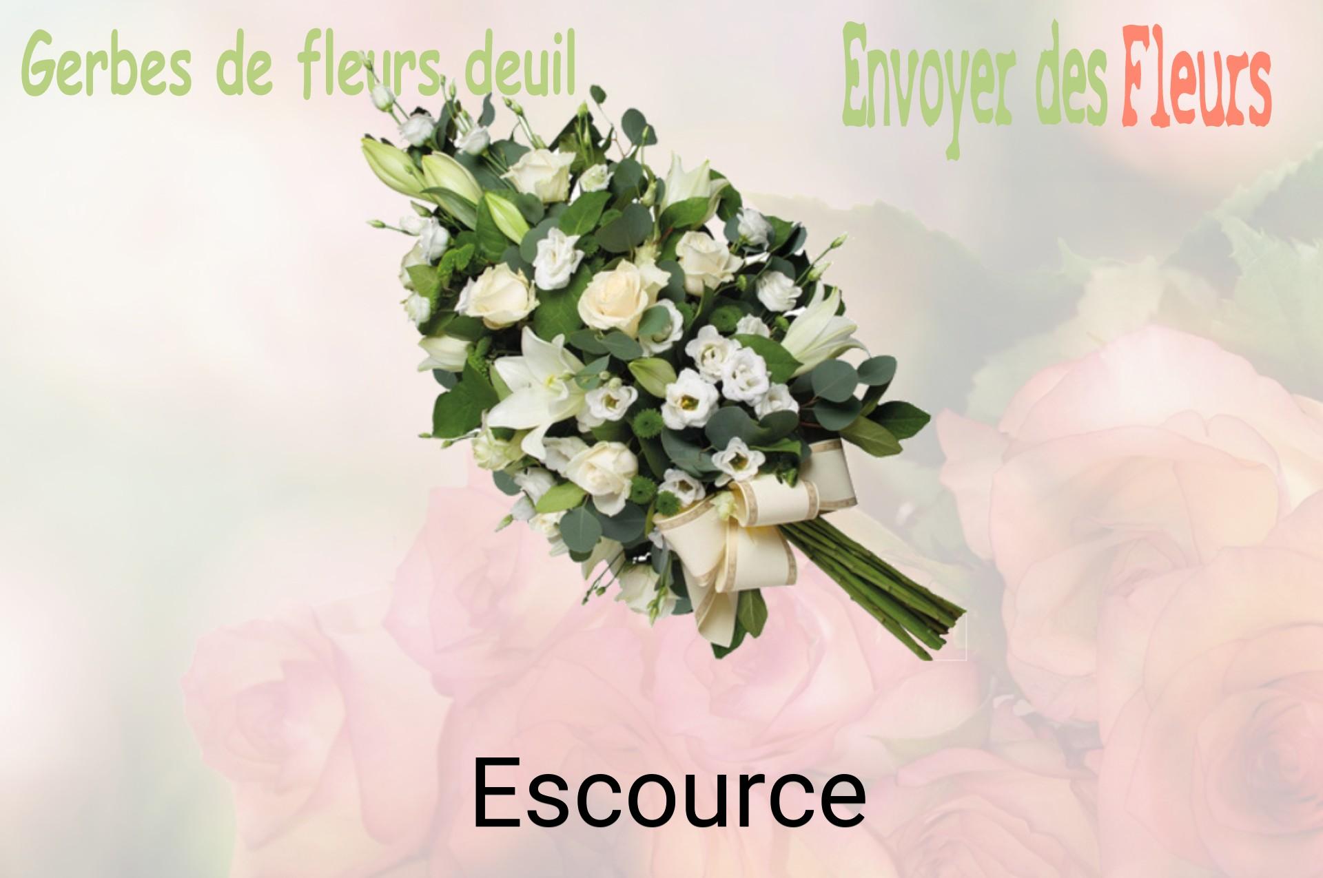Gerbe de fleurs de deuil livrée à Escource